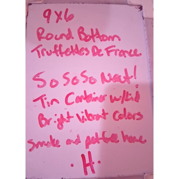 Red Truffettes De France Decorative Tin Container - Picture 8 of 8